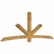 Ekena Millwork Alberta Rough Sawn Timber Gable Bracket, Western Red Cedar, 108"W x 40"H x 4"D x 4"F, 9/12 Pitch GBW108X40X0404ALB00RWR - alternate 3